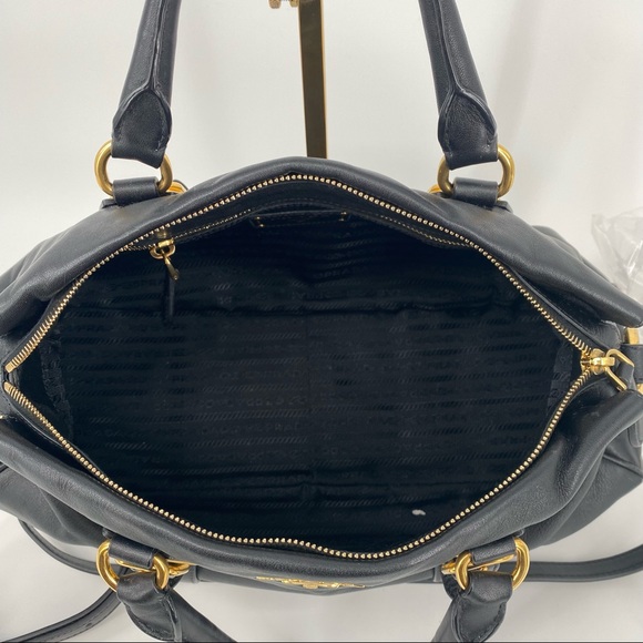 Prada Bauletto Nero Soft Calf Leather - Picture 9 of 13